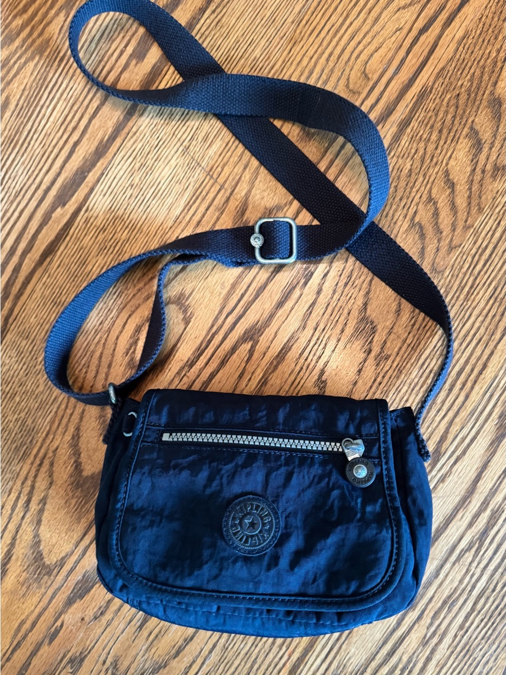 Kipling Sabian Crossbody Bag Purse Black Adjustable Crossbody